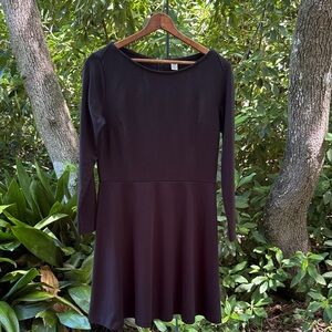 Old Navy Elegant Black Long Sleeve Dress